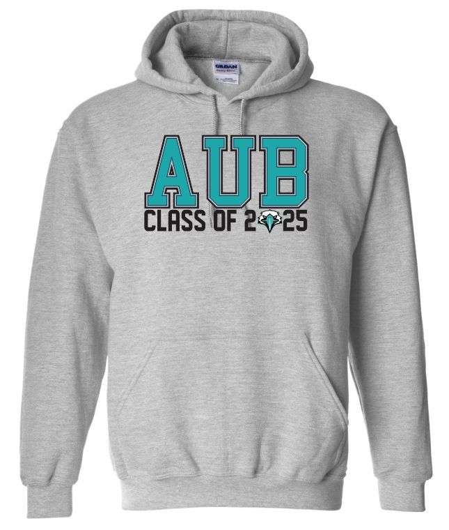 Auburn High - Sport Grey AUB Class of 2025 with Eagle Hoodie