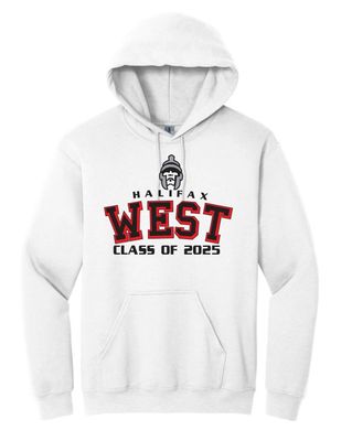 Halifax West High School  -  White Halifax West Class of 2025 Hoodie