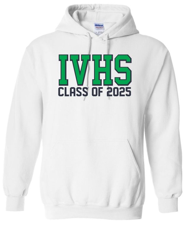 Island View High School - White IVHS Class of 2025 Hoodie