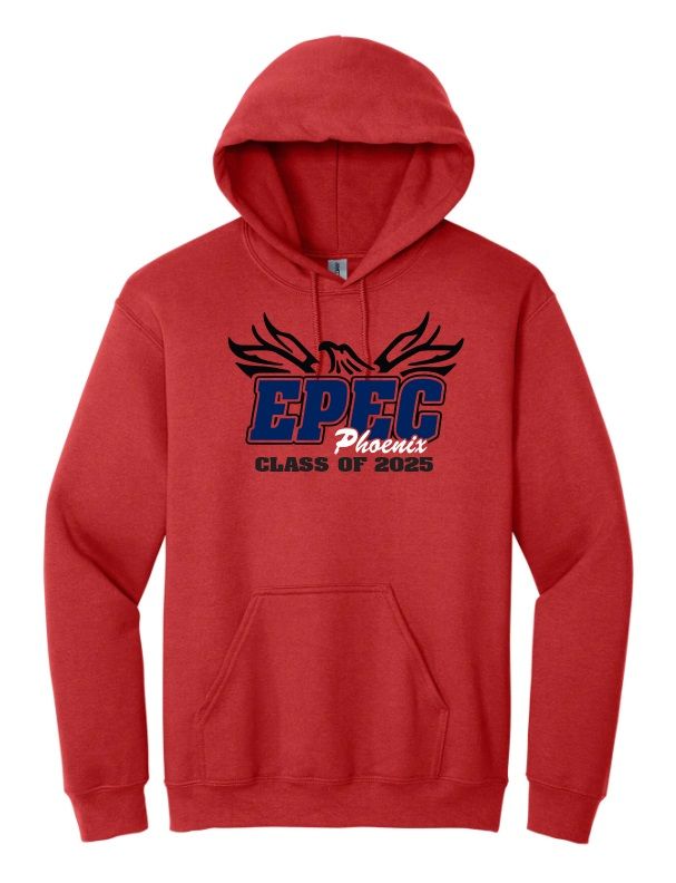 Eastern Passage Education Centre - Red EPEC Logo Class of 2025 Hoodie