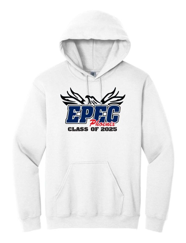 Eastern Passage Education Centre - White EPEC Logo Class of 2025 Hoodie