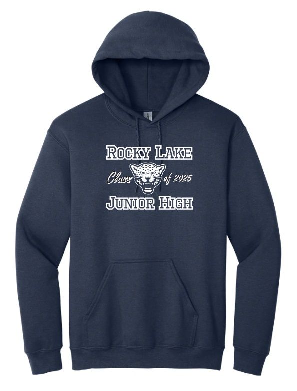 Rocky Lake Junior High - Navy Rocky Lake Junior High Logo Class of 2025 Hoodie