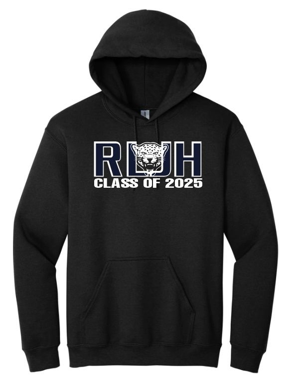 Rocky Lake Junior High - Black RLJH with Leopard Class of 2025 Hoodie