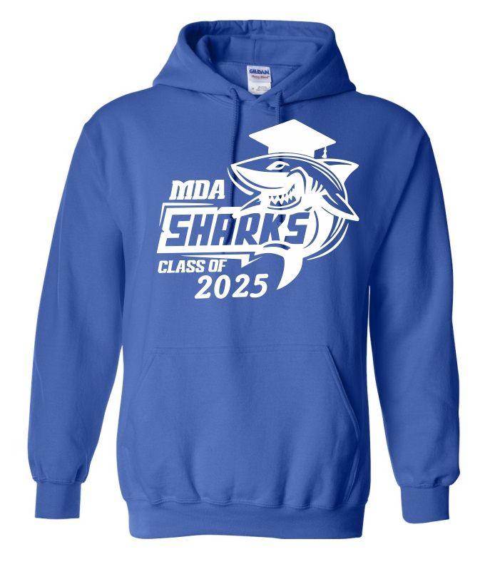 Marine Drive Academy - Royal Blue MDA Sharks Class of 2025 Hoodie