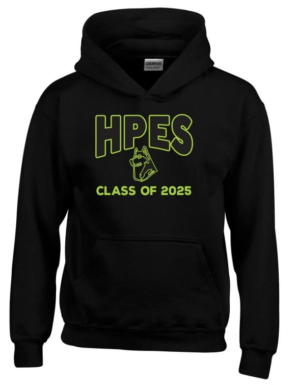 Humber Park Elementary - Black HPES Class of 2025 Hoodie