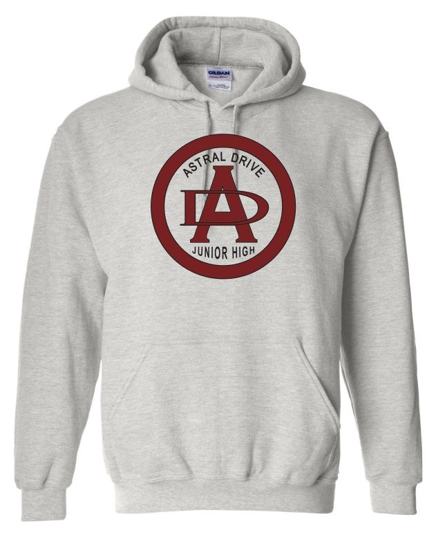 Astral Drive Junior High - Sport Grey Astral Drive Logo Hoodie (Full Chest)