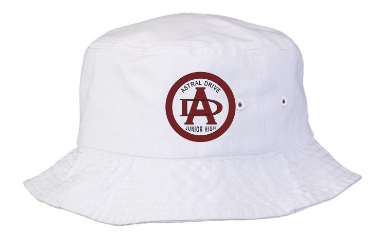 Astral Drive Junior High - White Astral Drive Logo Bucket Hat