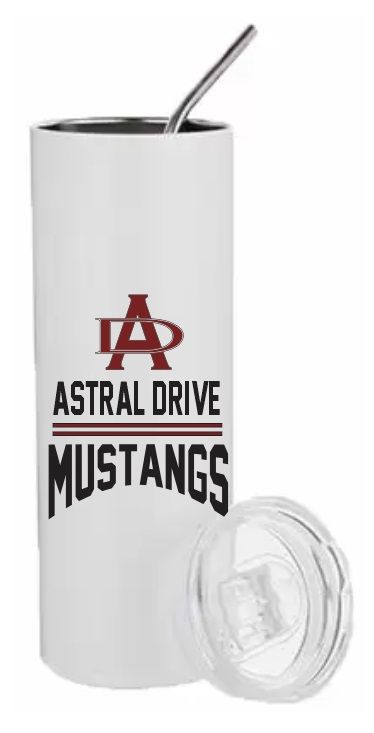 Astral Drive Junior High - Astral Drive Mustangs Logo Tumbler