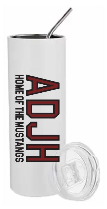 Astral Drive Junior High - ADJH Home of the Mustangs Logo Tumbler