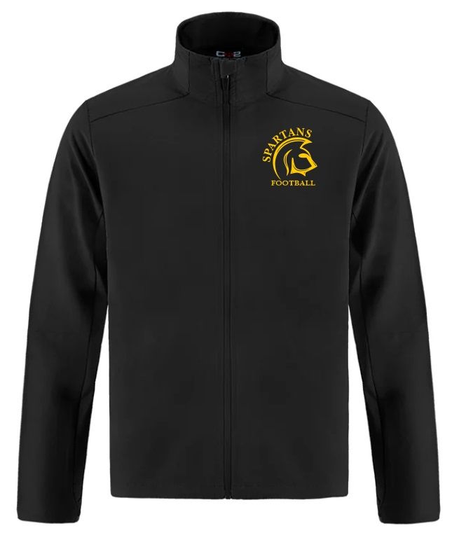 DHS - Black Spartans Football Athleisure Jacket (Left Chest)