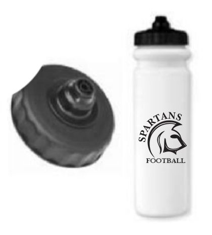 DHS - Spartans Football Pro Squeeze Water Bottle (Black Logo)