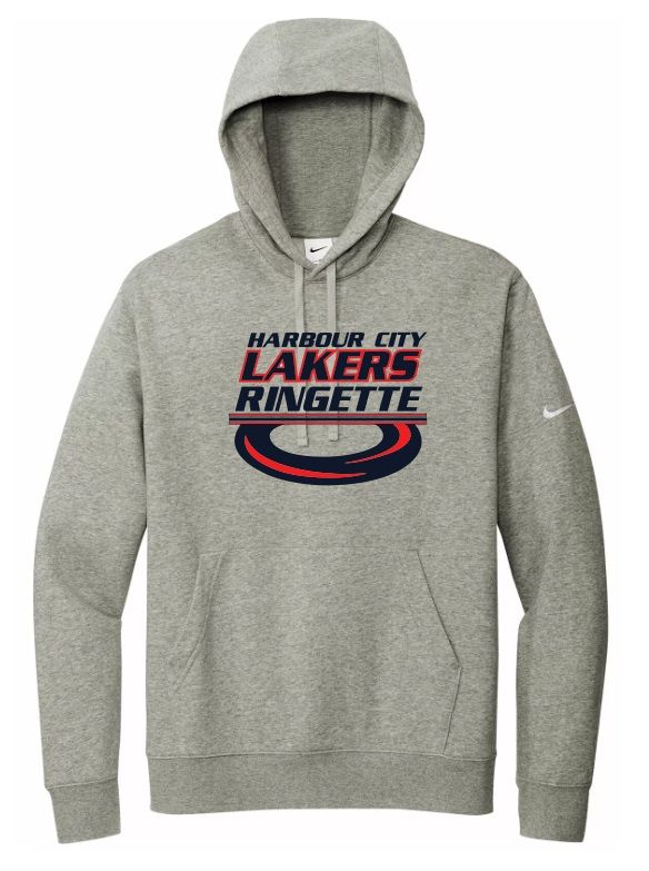 HCL - Heather Grey Nike Harbour City Lakers Ring Hoodie (Full Chest)