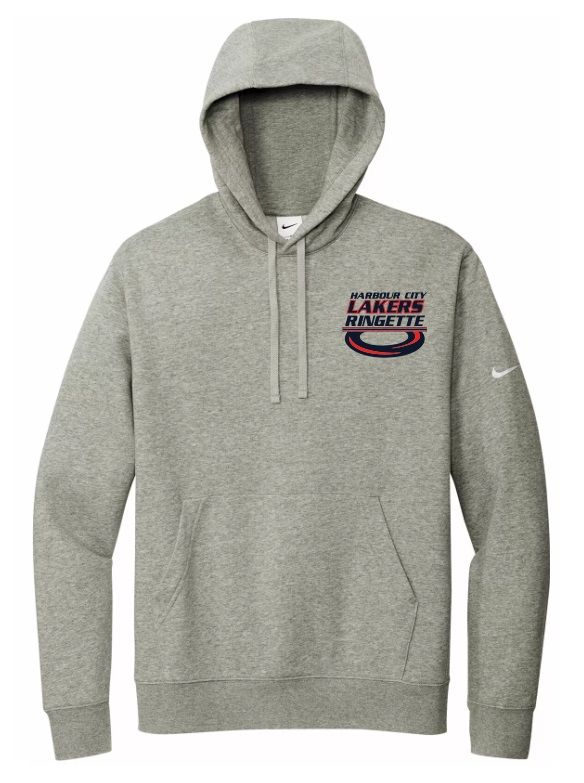 HCL - Heather Grey Nike Harbour City Lakers Ring Hoodie (Left Chest)