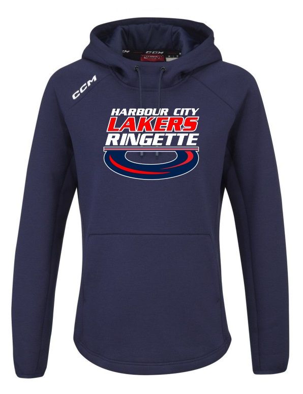 HCL - Navy Womens CCM Harbour City Lakers Ring Tech Fleece Hoodie (Full Chest)