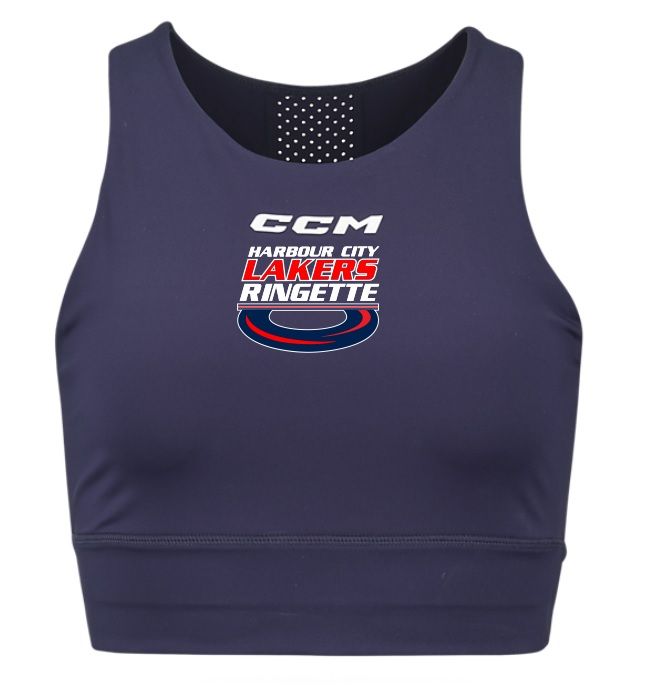 HCL - Navy Womens CCM Harbour City Lakers Ring Training Tank (Small Centered Logo)