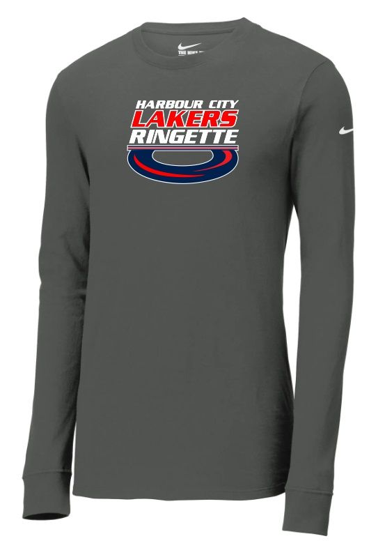 HCL - Anthracite Nike Dri-FIT Harbour City Lakers Ring Long Sleeve Shirt  (Full Chest)