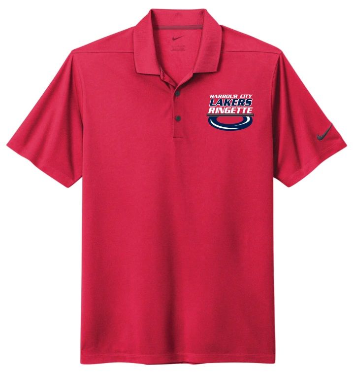 HCL - Red Nike Dri-FIT Harbour City Lakers Ring Polo (Left Chest)