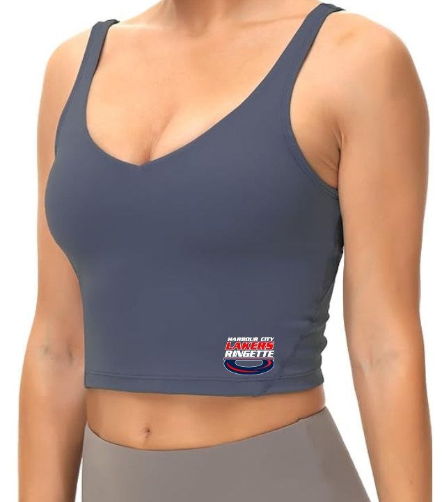 HCL -Ink Blue Women&#39;s Harbour City Lakers Ring Crop Tank (Bottom Corner of Tank)