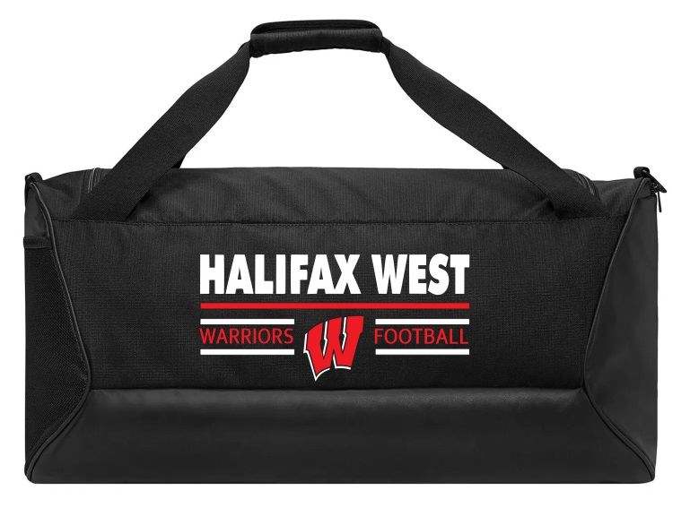 Halifax West High School - Black Halifax West Football Nike Duffel Bag