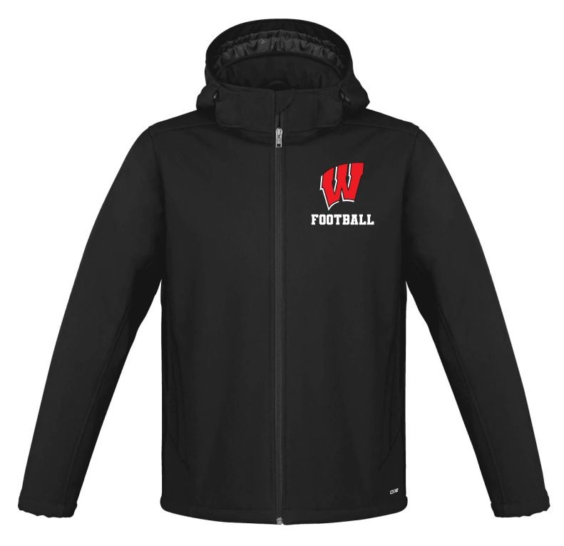 Halifax West High School - Black W Football Insulated Soft Shell Jacket (Left Chest)