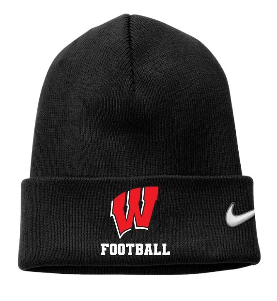 Halifax West High School - Black W Football Nike Beanie