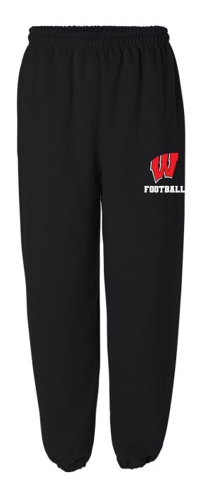 Halifax West High School - Black W Football Sweatpants