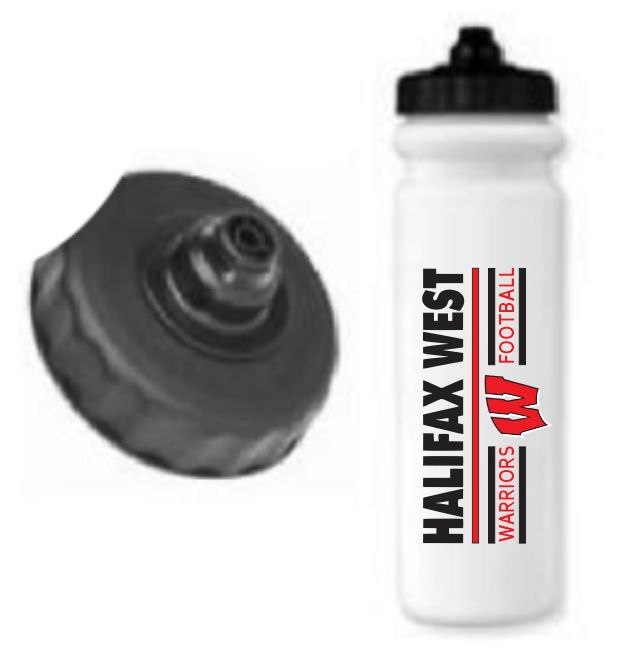 Halifax West High School - Halifax West Football Pro Squeeze Water Bottle (Black Logo)
