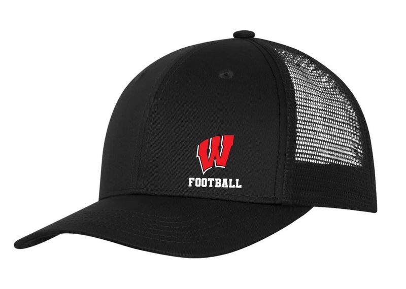 Halifax West High School - Black W Football Trucker Cap