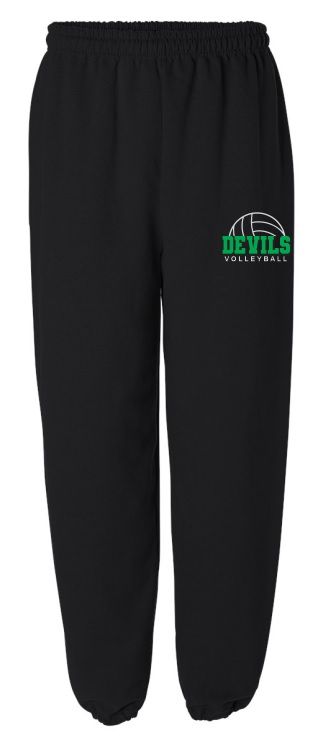 Island View High School - Black Devils Volleyball Sweatpants