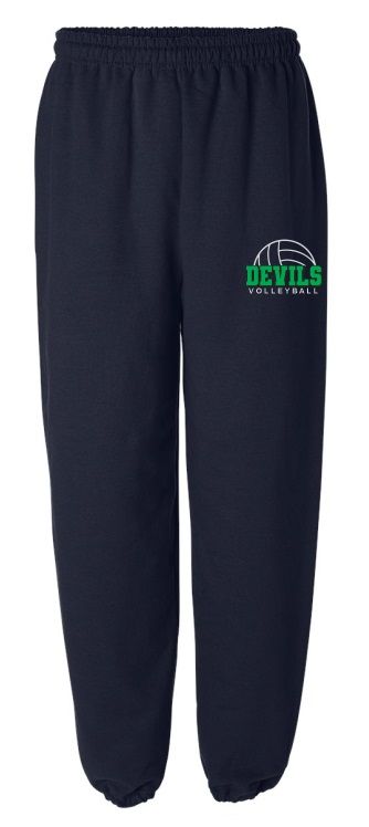 Island View High School - Navy Devils Volleyball Sweatpants