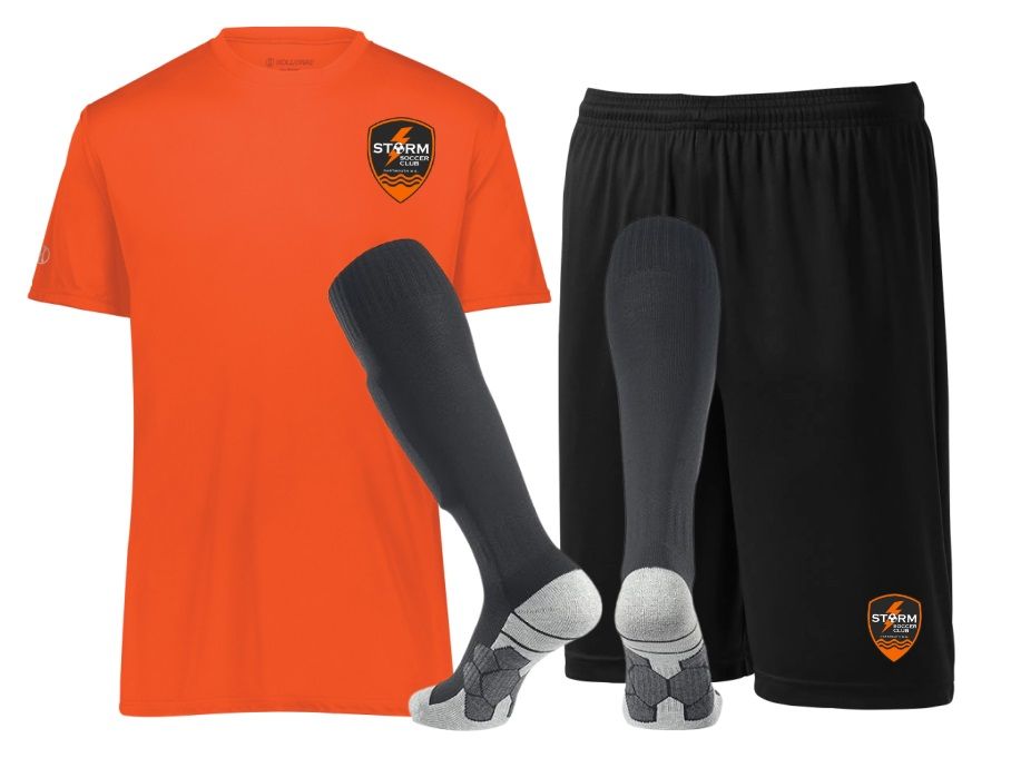 Storm Soccer Club - Storm Practice Kit Bundle (Performance Holloway Shirt, Shorts &amp; Soccer Socks)