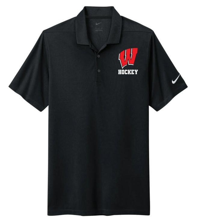 Halifax West High School - Black Nike Dri-FIT W Hockey Polo (Left Chest)