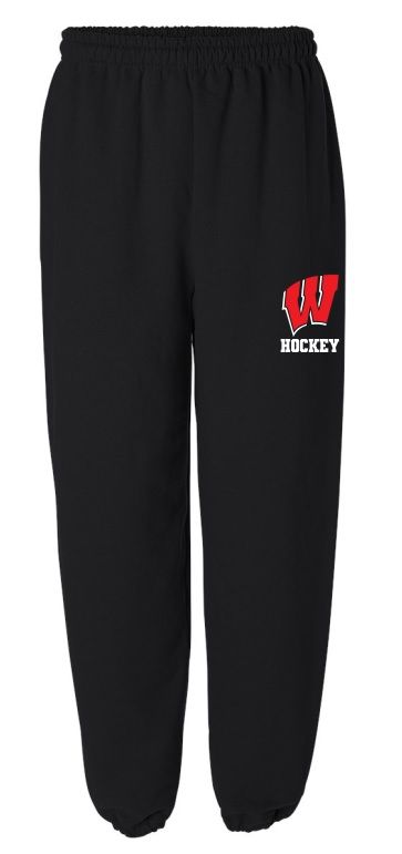 Halifax West High School - Black W Hockey Sweatpants