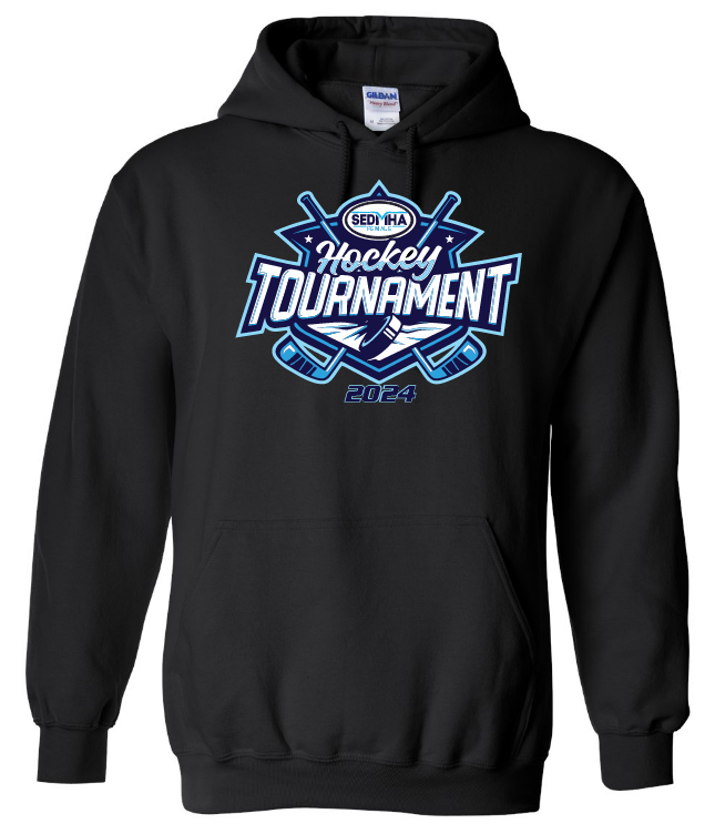 SEDMHA Female Hockey Tournament - Black SEDMHA Hoodie (Full Chest)