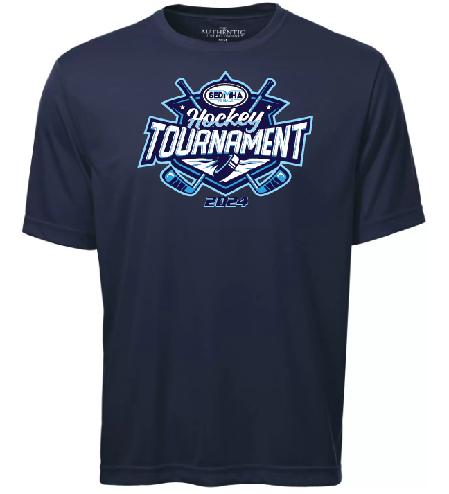 SEDMHA Female Hockey Tournament - Navy SEDMHA Short Sleeve Performance Shirt (Full Chest)