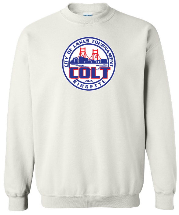 HCL - White  COLT Crewneck Sweatshirt (Full Chest)