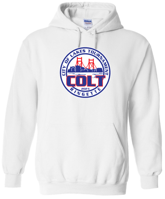 HCL - White COLT Hoodie (Full Chest)