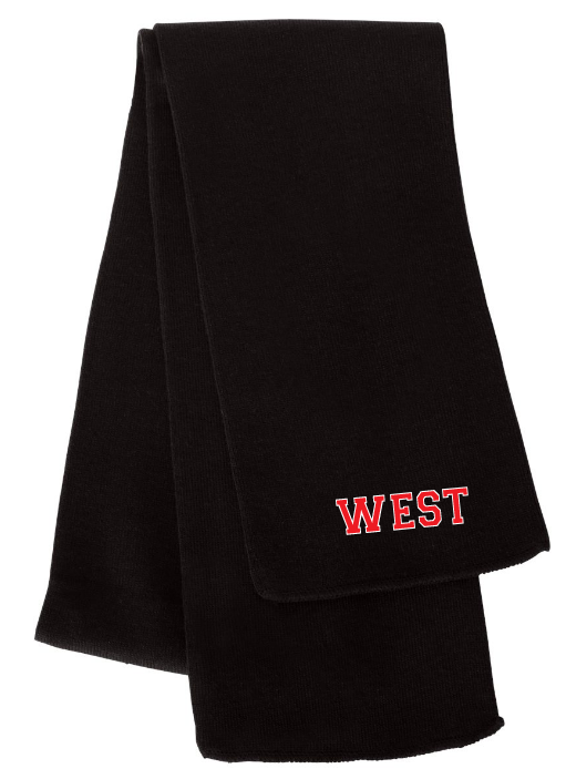 Halifax West High School - Black WEST Scarf