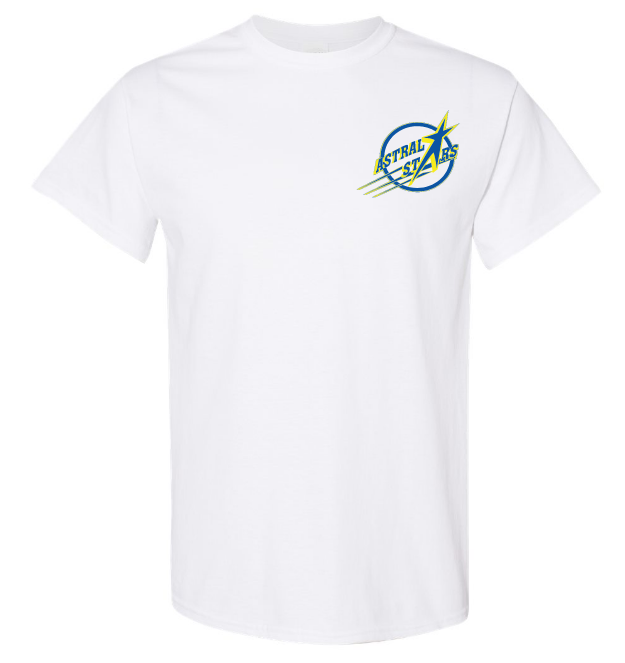 Astral Drive Elementary School - White Astral Drive Elementary Logo T-Shirt (Left Chest Logo)