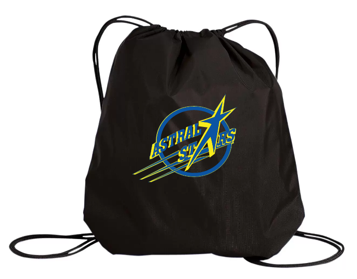 Astral Drive Elementary School - Black Astral Drive Elementary Logo Cinch Bag