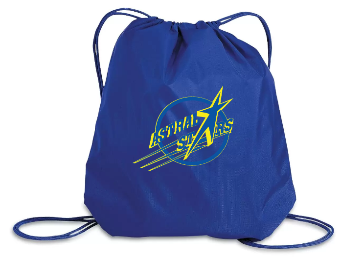 Astral Drive Elementary School - Royal Blue Astral Drive Elementary Logo Cinch Bag