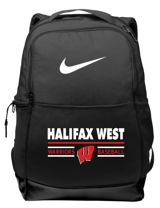 Halifax West High School - Black Halifax West Baseball Nike Backpack