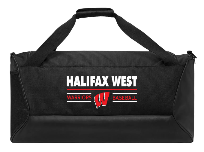 Halifax West High School - Black Halifax West Baseball Nike Duffel Bag