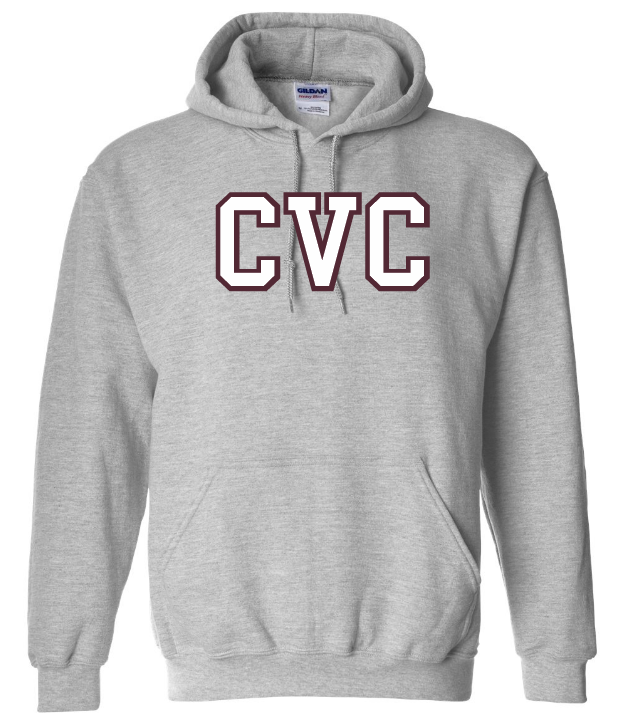 Corridor Volleyball Club - Sport Grey CVC Logo Hoodie (Full Chest Logo)