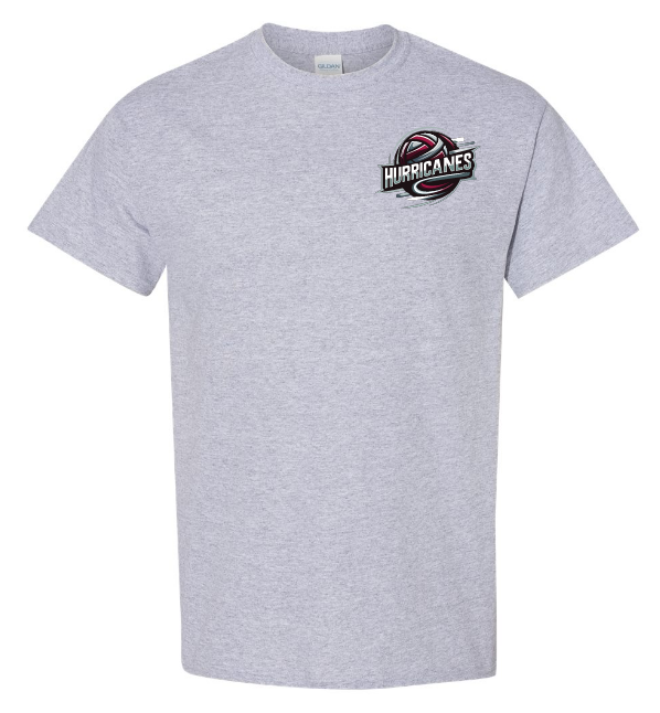 Corridor Volleyball Club - Sport Grey East Hants Hurricanes Logo T-Shirt (Left Chest Logo)