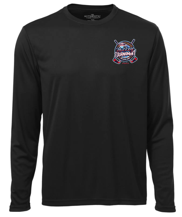 SEDMHA Minor Hockey Tournament - Black SEDMHA Long Sleeve Performance Shirt (Left Chest)