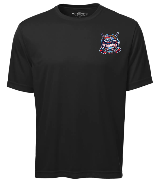 SEDMHA Minor Hockey Tournament - Black SEDMHA Short Sleeve Performance Shirt (Left Chest)