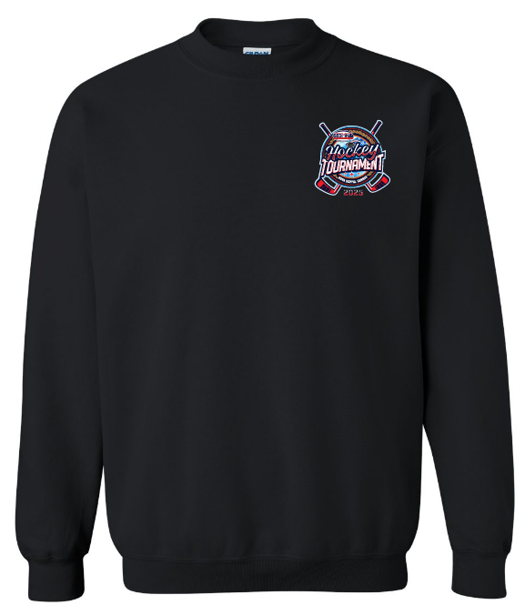 SEDMHA Minor Hockey Tournament - Black SEDMHA 2025 Crewneck Sweatshirt (Left Chest)