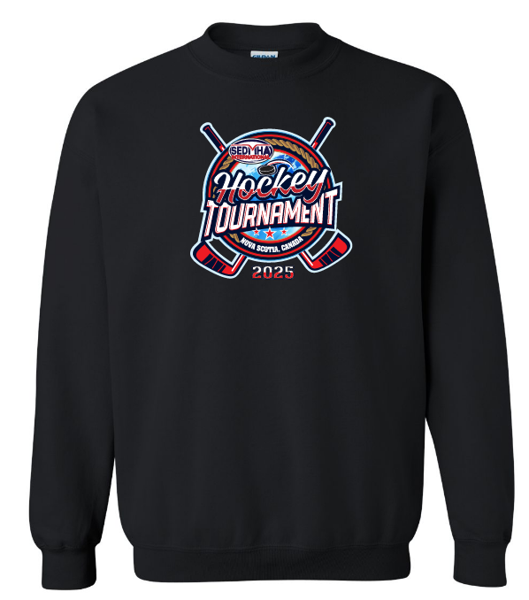 SEDMHA Minor Hockey Tournament - Black SEDMHA 2025 Crewneck Sweatshirt (Full Chest)