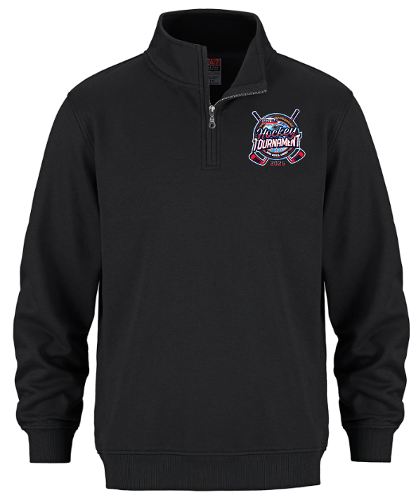 SEDMHA Minor Hockey Tournament - Black Heather SEDMHA CSW 1/4 Zip Sweater (Full Chest)